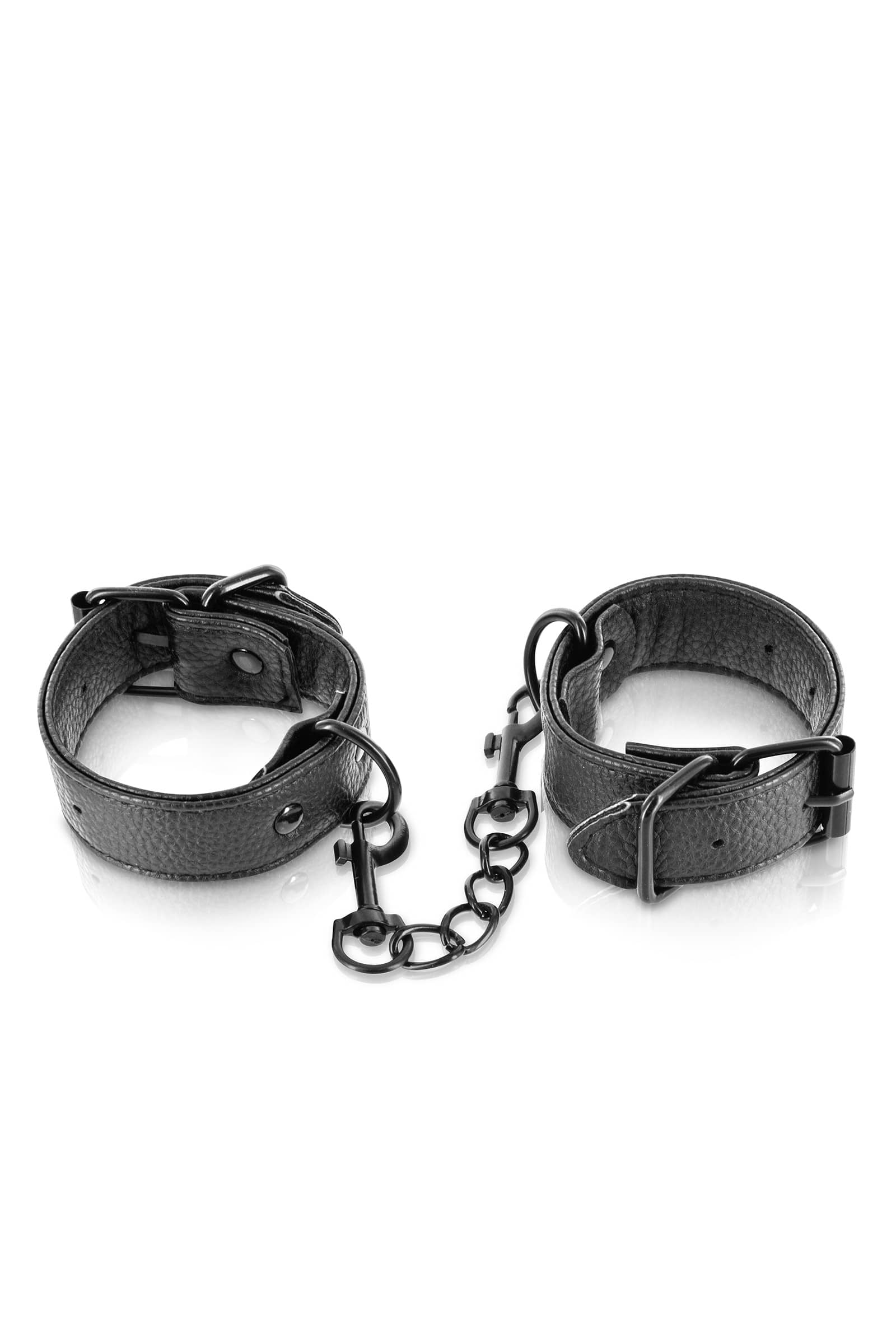 Menottes ajustables simili cuir — Fetish Tentation