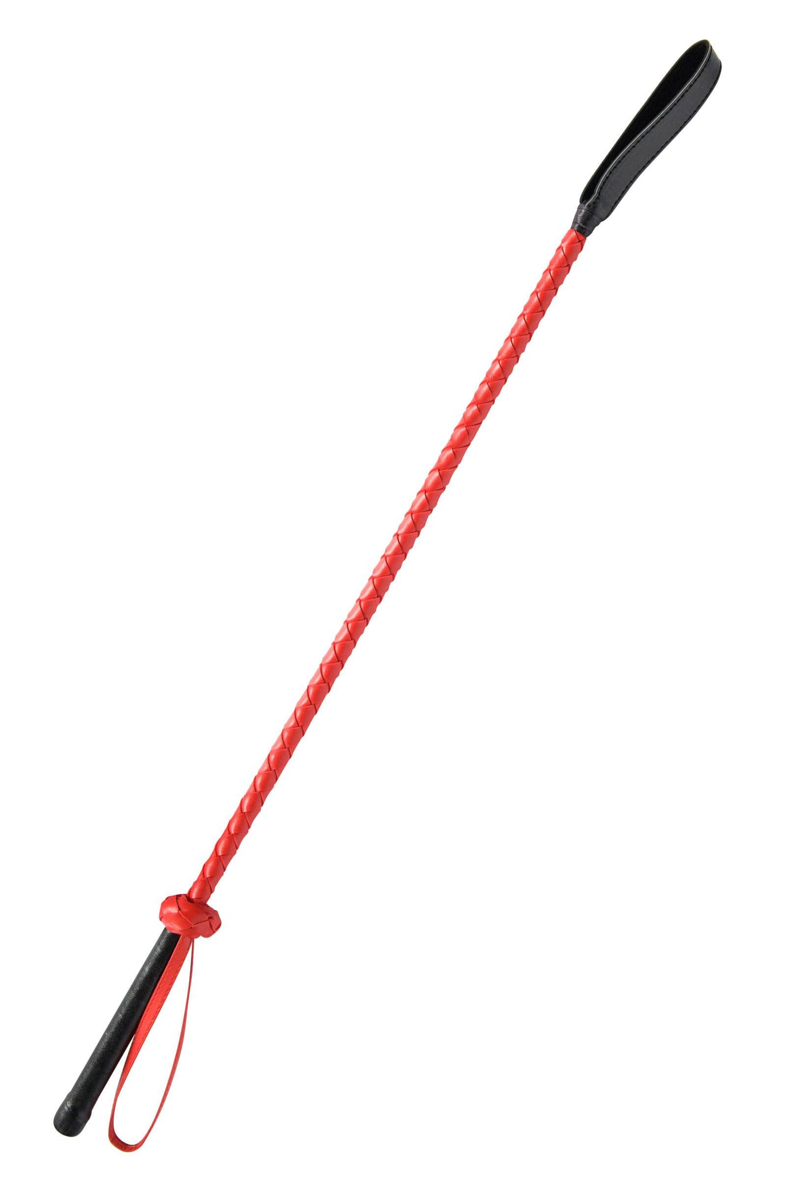 Cravache rouge et noire 60cm — Fetish Tentation