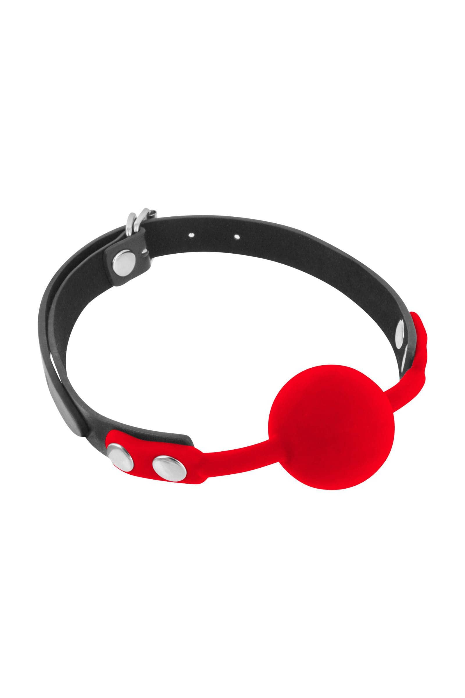 Bâillon boule silicone rouge — Fetish Tentation