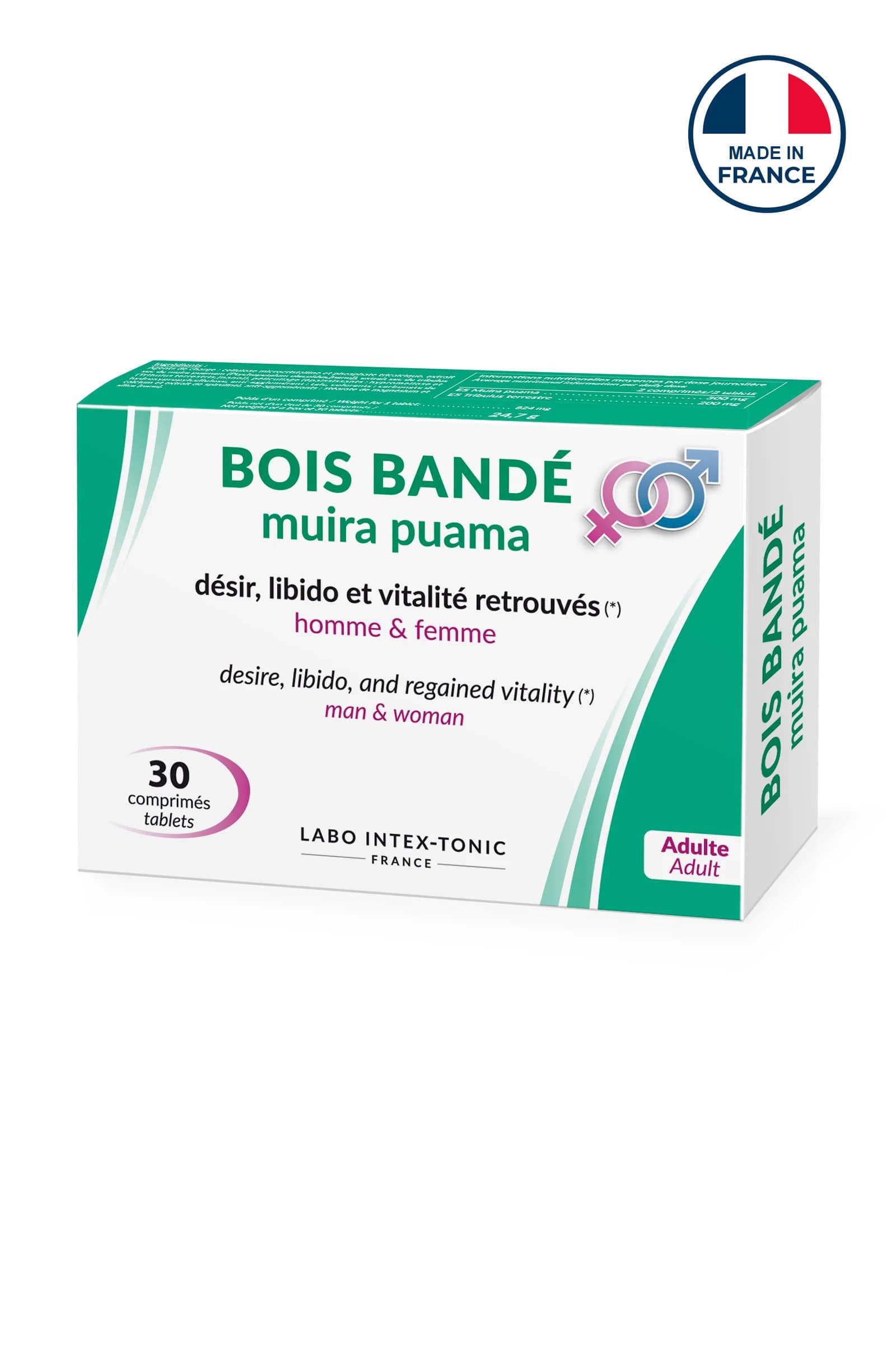 Aphrodisiaque Bois bandé 30 comprimés — Intextonic