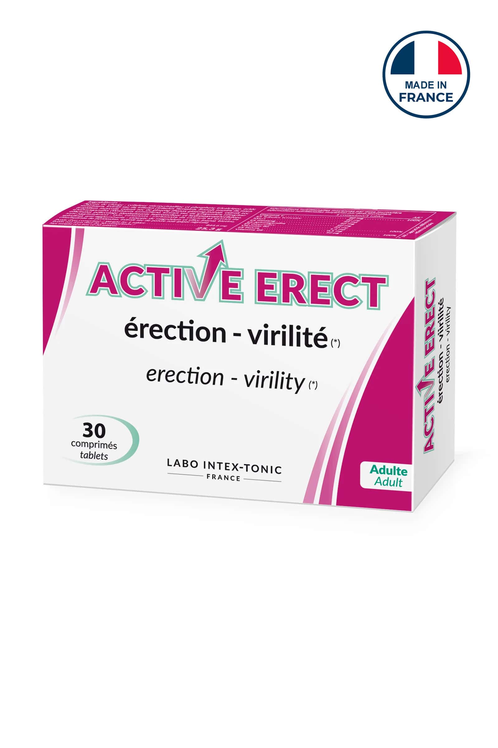 Aphrodisiaque Active erect 30 comprimés — Intextonic