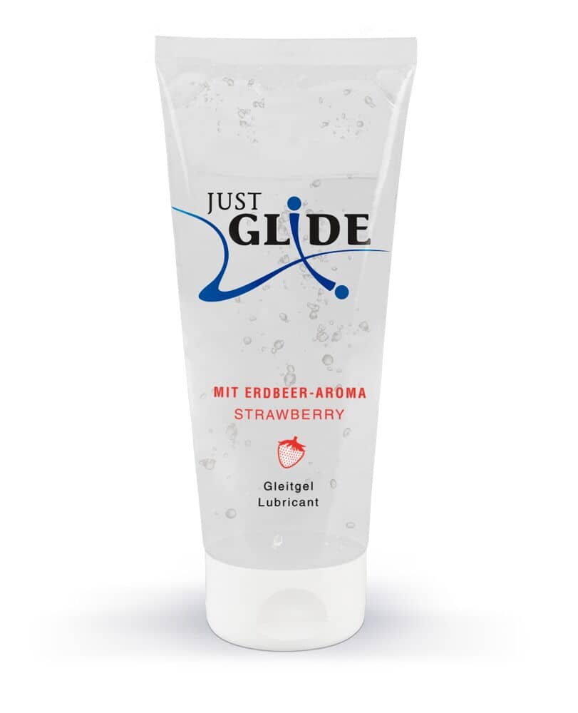 Lubrifiant à base d'Eau goût Fraise 200ml — Just Glide