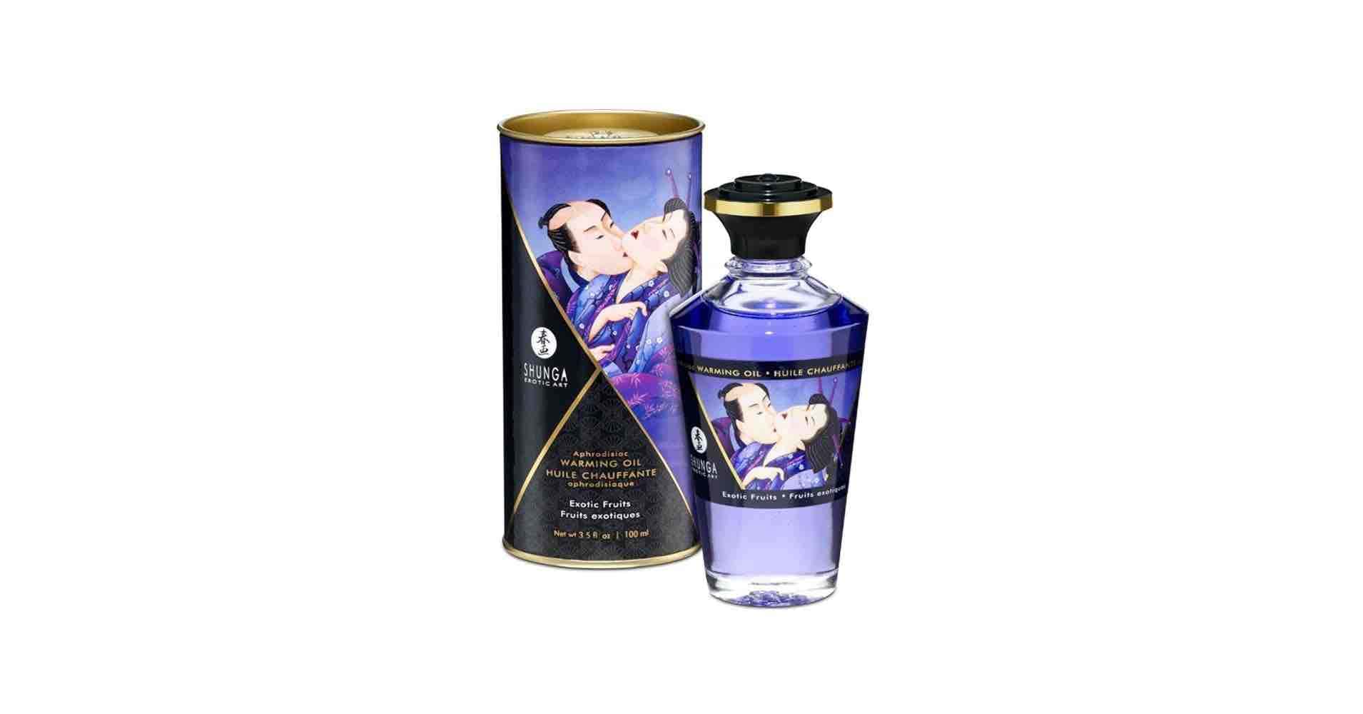 Huile de Massage Chauffante Aphrodisiaque Exotic fruits — Shunga