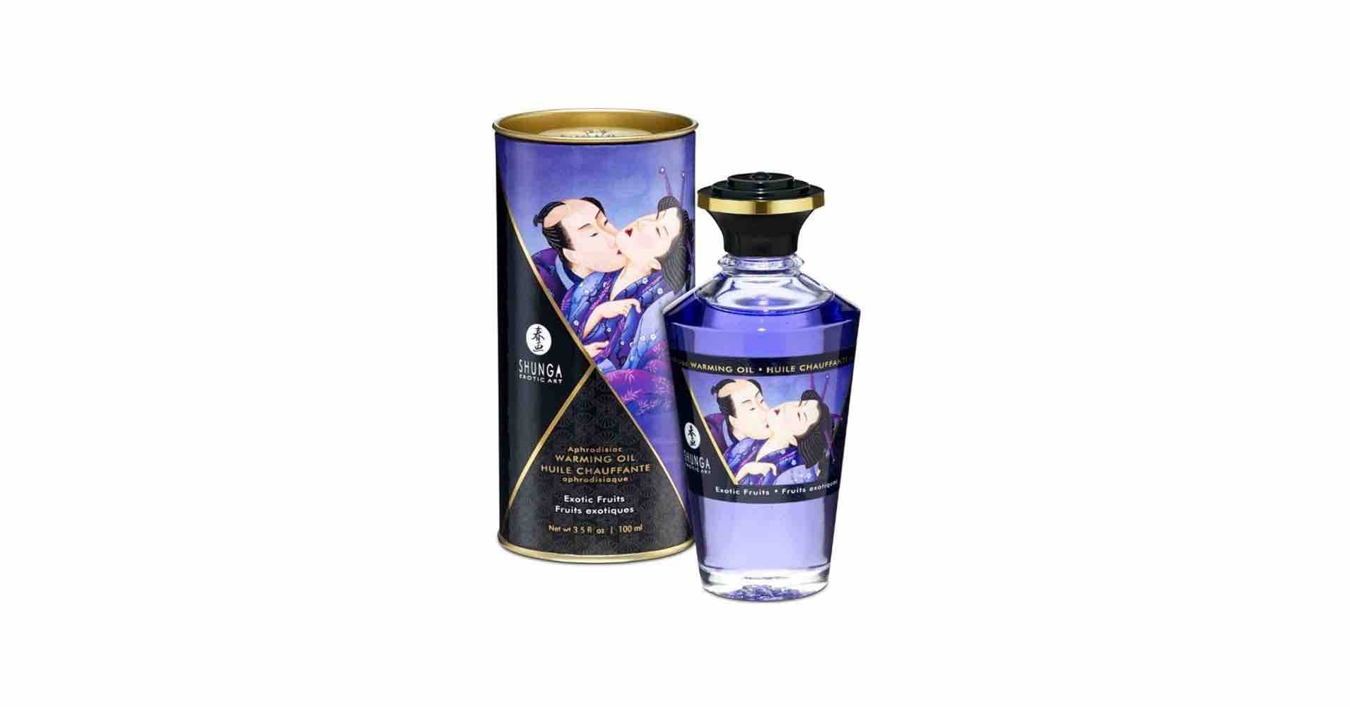 Huile de Massage Chauffante Aphrodisiaque Exotic fruits — Shunga