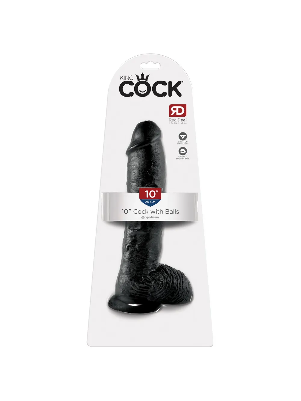 Gode avec testicules 25,4cm King Cock