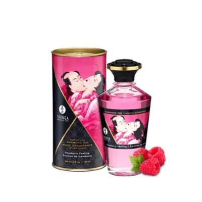 Huile de Massage Chauffante Aphrodisiaque Raspberry — Shunga