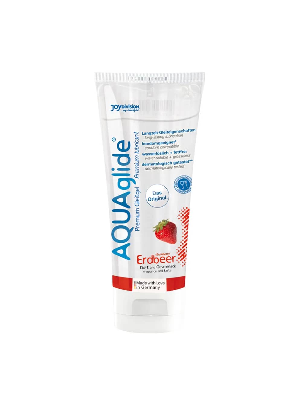 Lubrifiant à base d'Eau Arôme Fraise 100ml AQUAglide — JOY Division