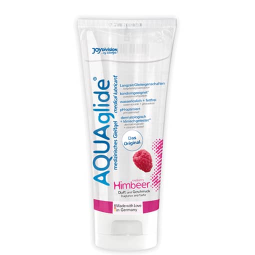 Lubrifiant à base d'Eau Arôme Framboise 100ml AQUAglide — JOY Division