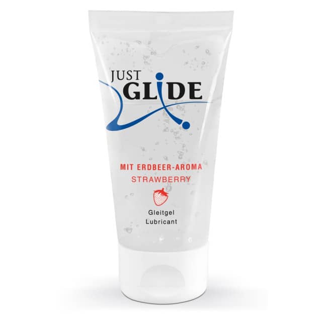 Lubrifiant à base d'Eau goût Fraise 50ml — Just Glide
