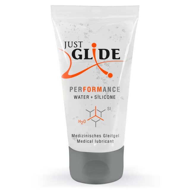 Lubrifiant à base d'Eau et Silicone Performance 50ml — Just Glide