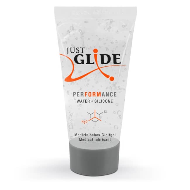 Lubrifiant à base d'Eau et Silicone Performance 20ml — Just Glide