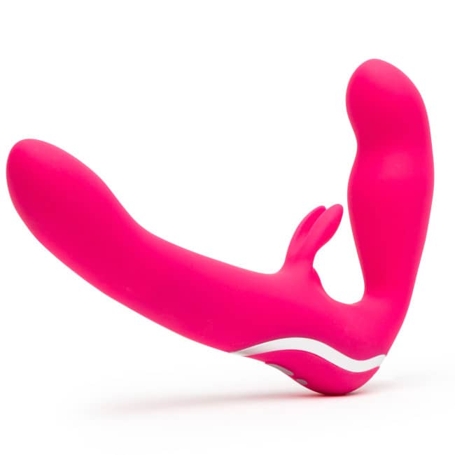 Strap-on rabbit vibrant Rechargeable Happy Rabbit