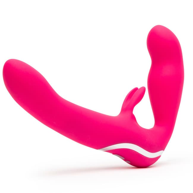 Strap-on rabbit vibrant Rechargeable Happy Rabbit
