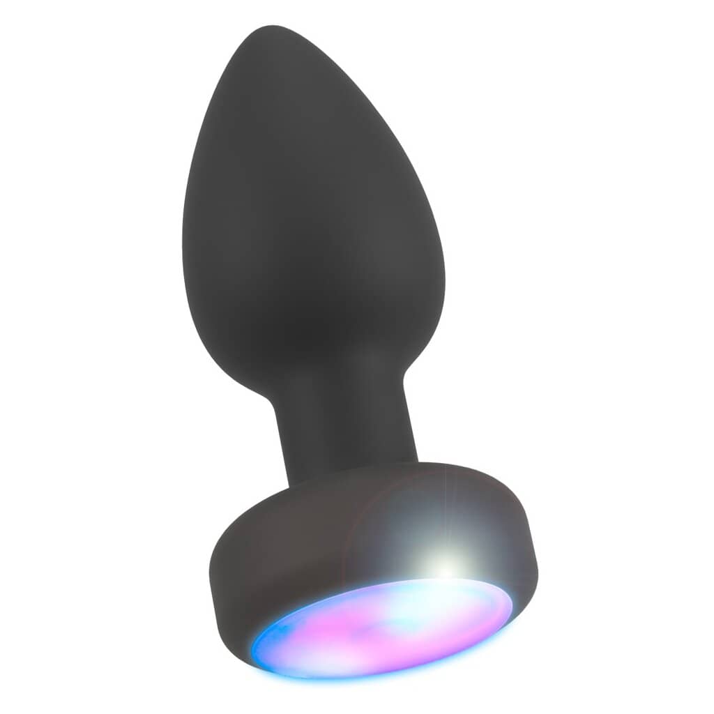 Plug Anal vibrant avec lumière multicolore — ANOS
