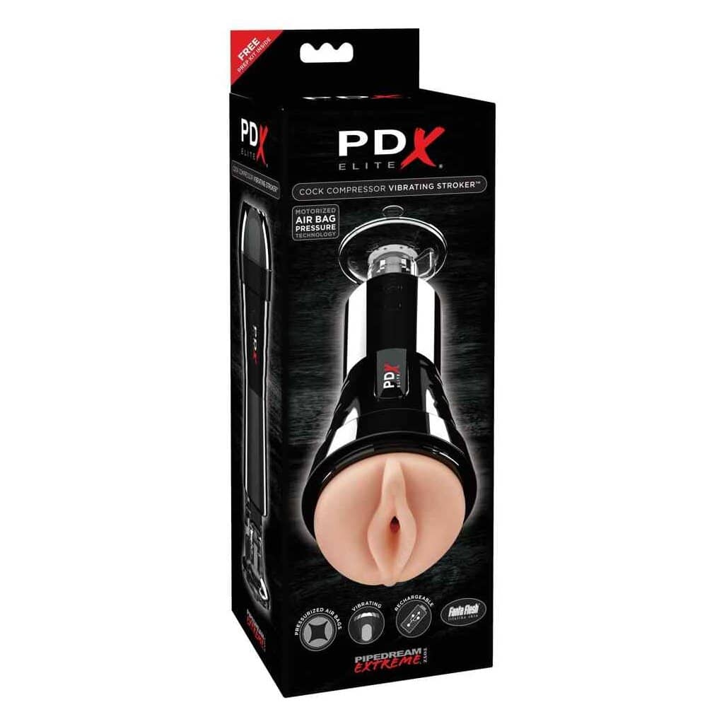 Masturbateur vagin avec ventouse Elite Cock Compressor Vibrator PDX — PDX Elite