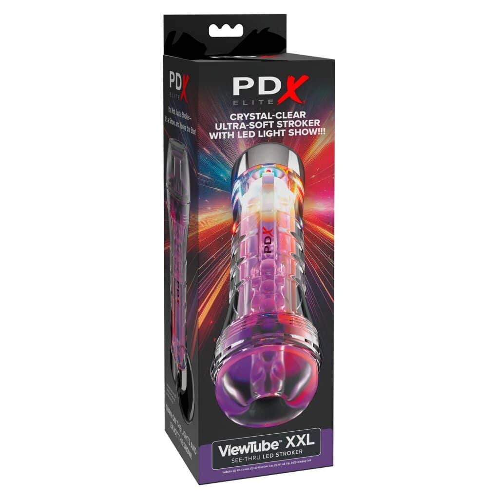 Masturbateur transparent lumineux Viewtube XXL — PDX Elite