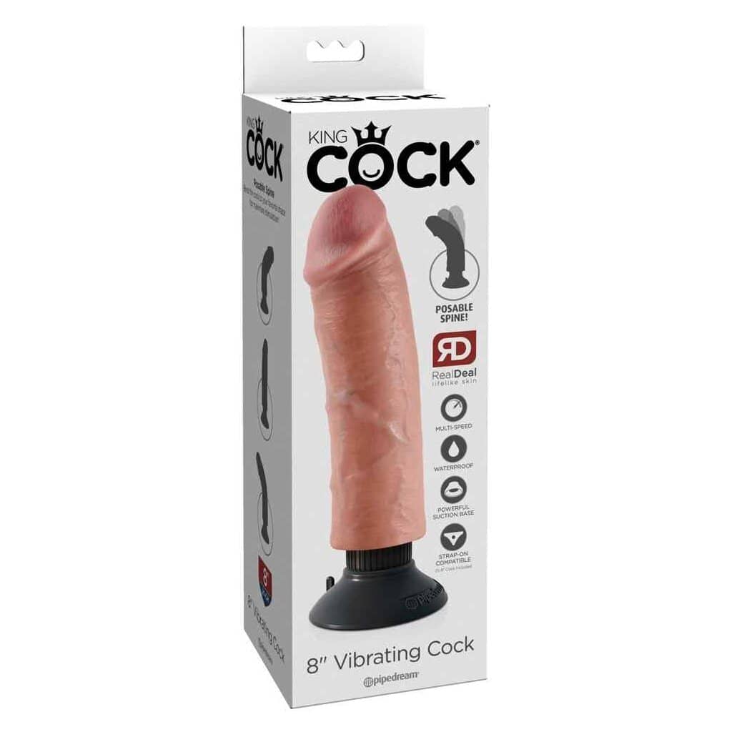 Gode Ventouse Vibrant 18,6cm 8" — King Cock