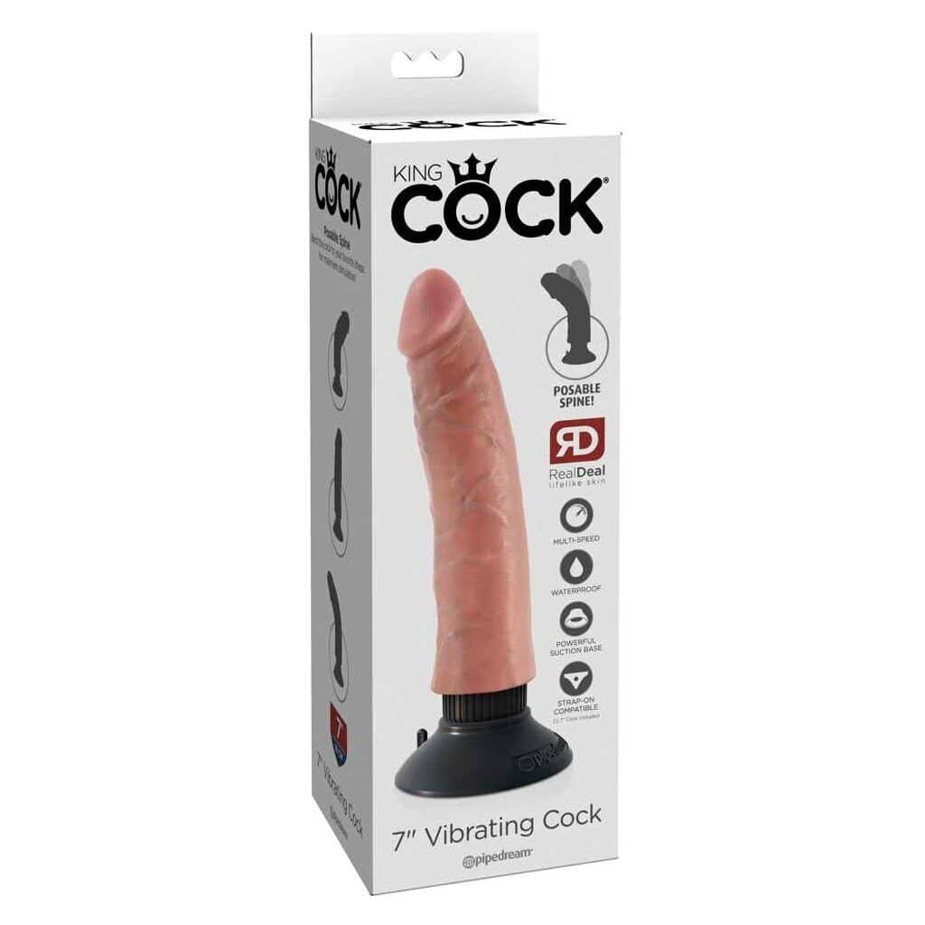 Gode Ventouse Vibrant 17,5cm 7" — King Cock