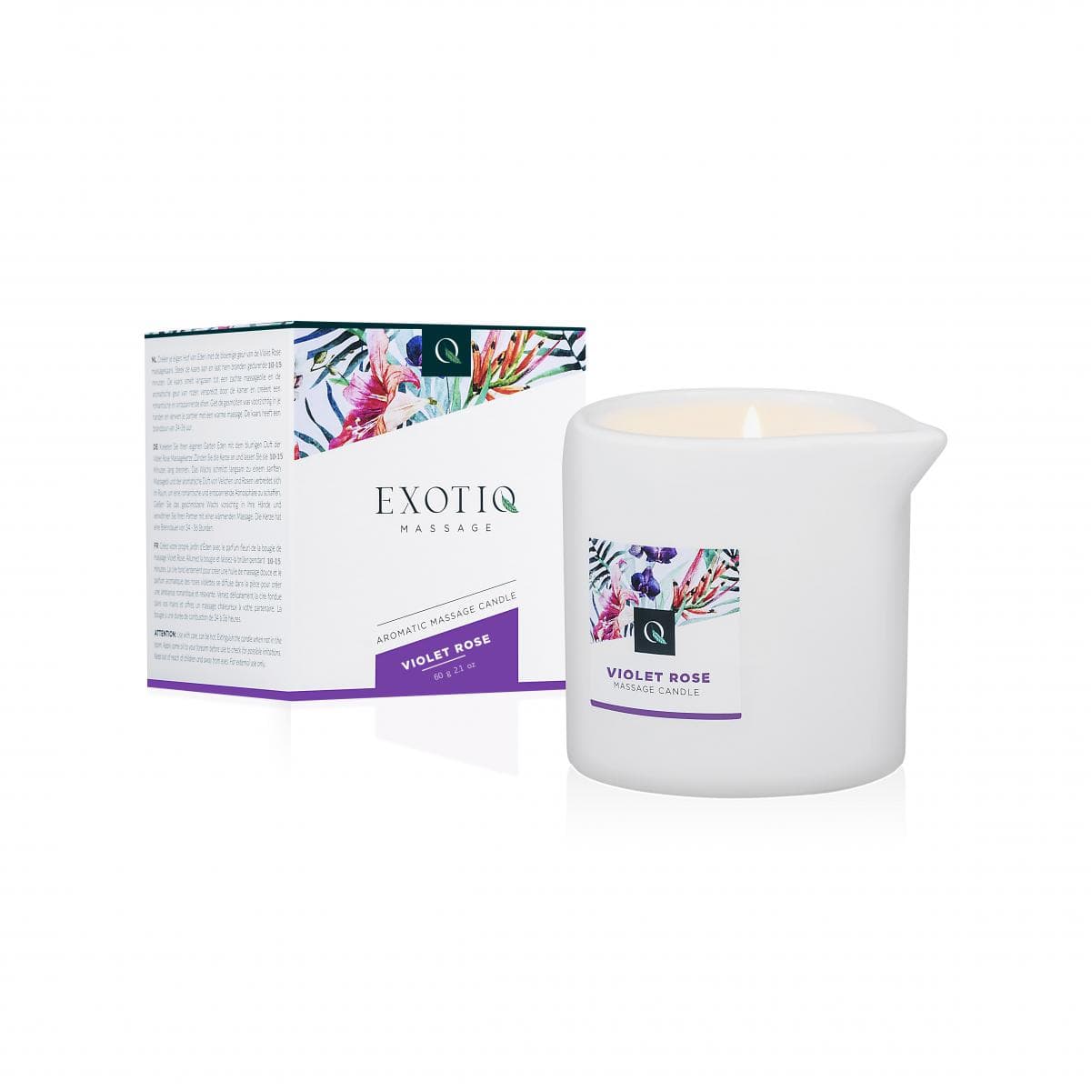 Bougie de massage Exotiq ambre à la vanille - 60 g — visuel 1 sur 4
